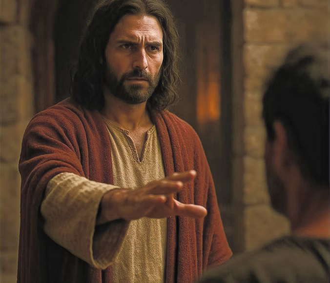 Jezus nodigt een mens uit Hem te volgen